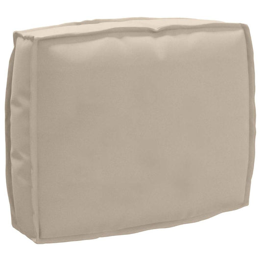 Palettenkissen für Rückenlehne mit Kissen Taupe 50 x 40 x 12 cm