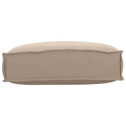 Palettenkissen für Rückenlehne mit Kissen Taupe 50 x 40 x 12 cm