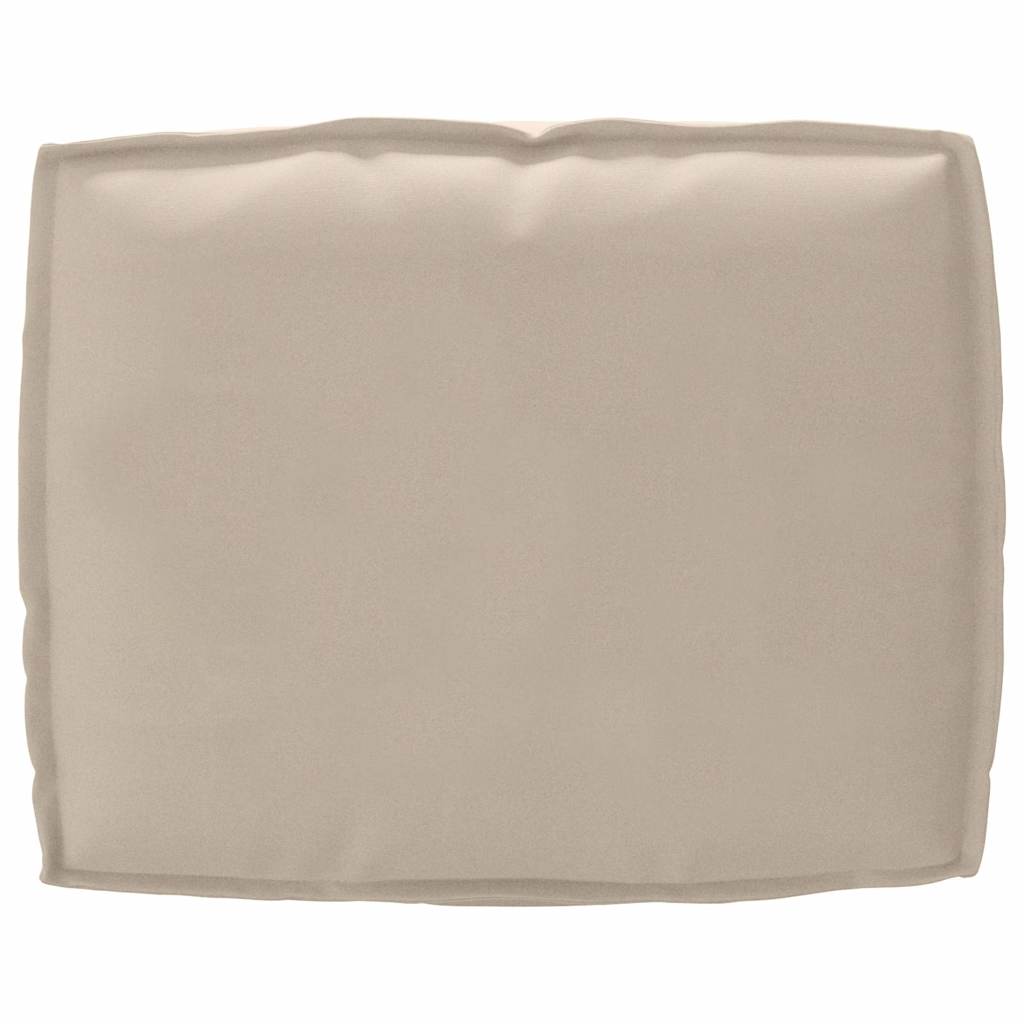 Palettenkissen für Rückenlehne mit Kissen Taupe 50 x 40 x 12 cm