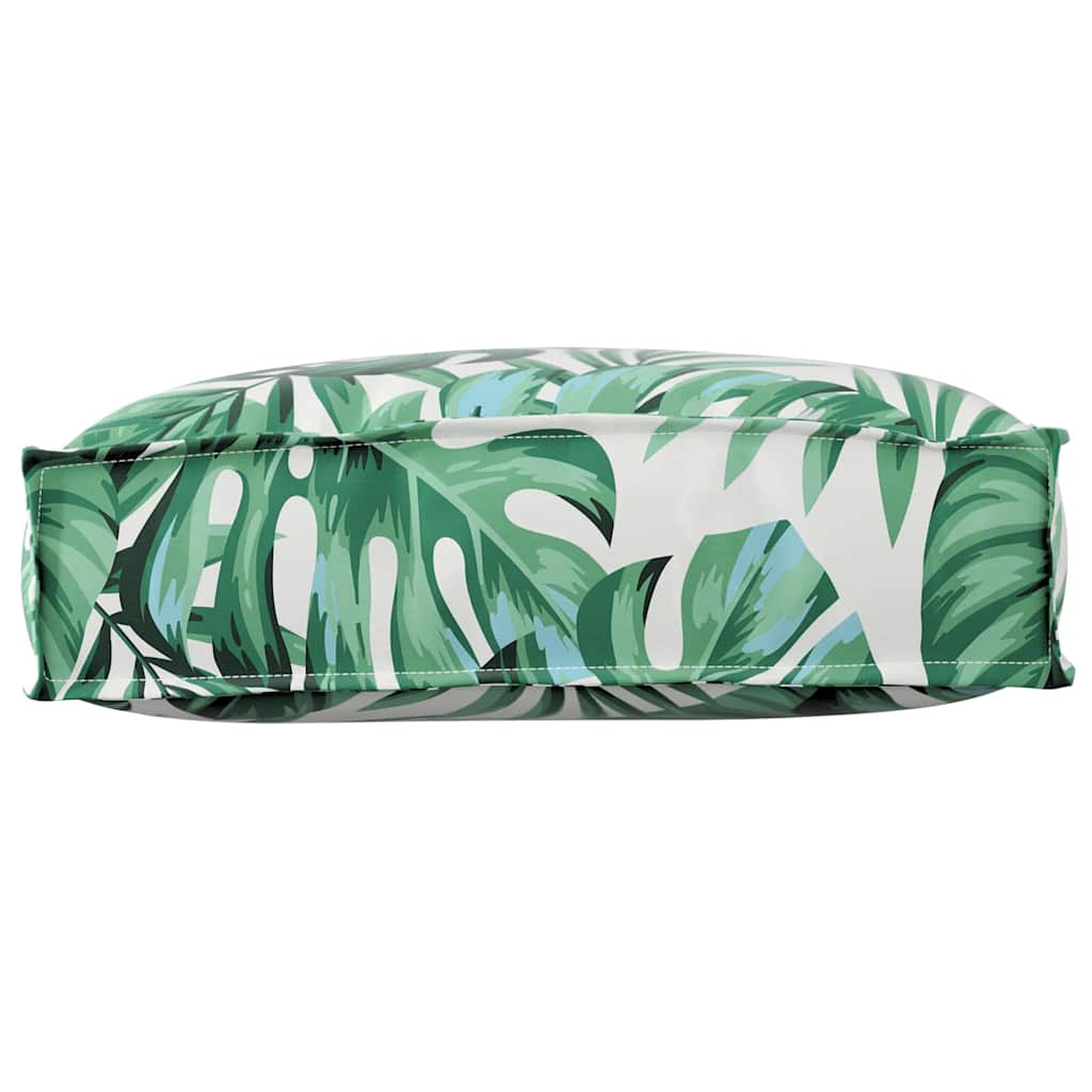 Palettenkissen für Rückenlehne Blattmuster 50 x 40 x 12 cm