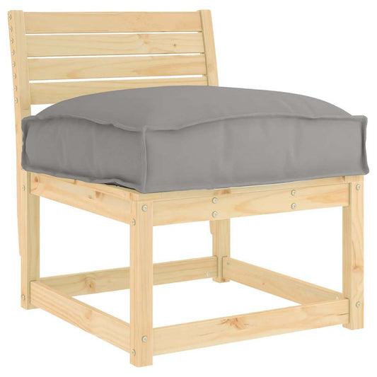 Palettenkissen für Sitzfläche Grau 50 x 50 x 12 cm Oxford Stoff