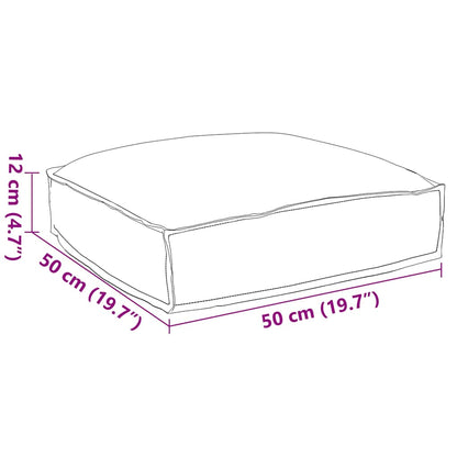 Palettenkissen für Sitzfläche Grau 50 x 50 x 12 cm Oxford Stoff