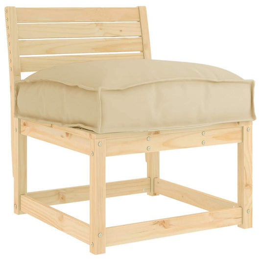 Palettenkissen für Sitzfläche Beige 50 x 50 x 12 cm