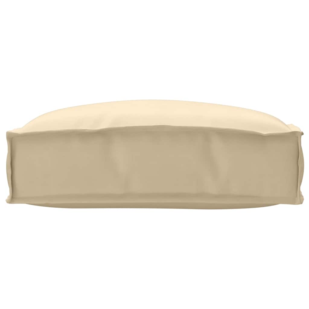 Palettenkissen für Sitzfläche Beige 50 x 50 x 12 cm