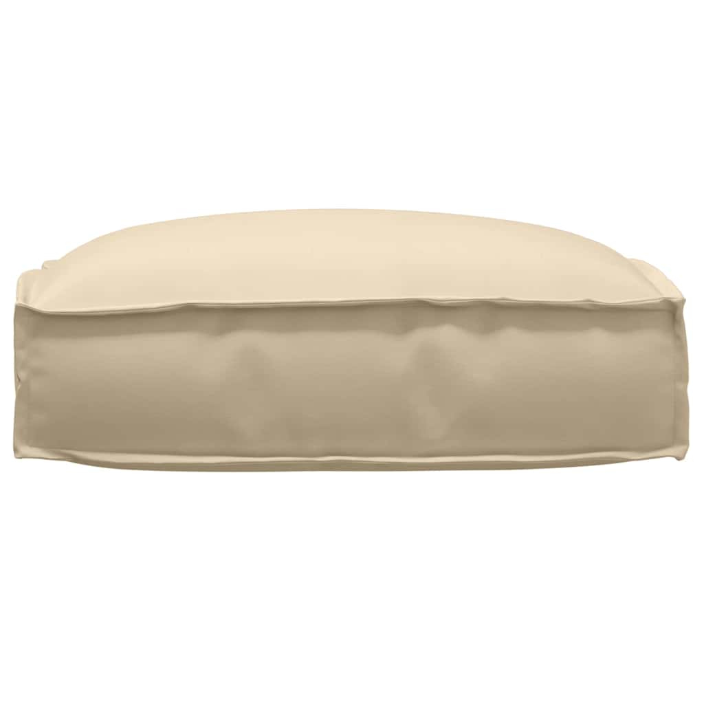 Palettenkissen für Sitzfläche Beige 50 x 50 x 12 cm