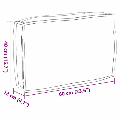 Palettenkissen für Rückenlehne Königsblau 60 x 40 x 12 cm