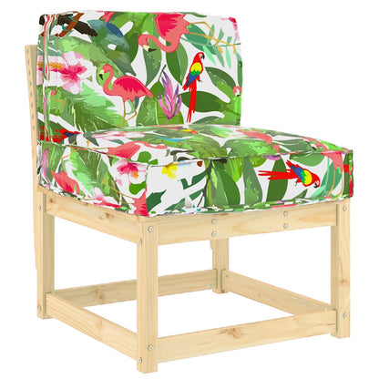 Palettenkissen für Sitzfläche Floral Mehrfarbig 60 x 40 x 12 cm