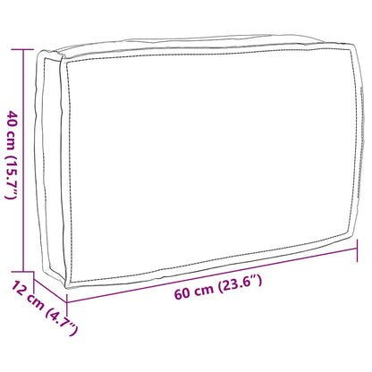 Palettkissen für geeigneten Sitz Mehrfarbig 60 x 40 x 12 cm