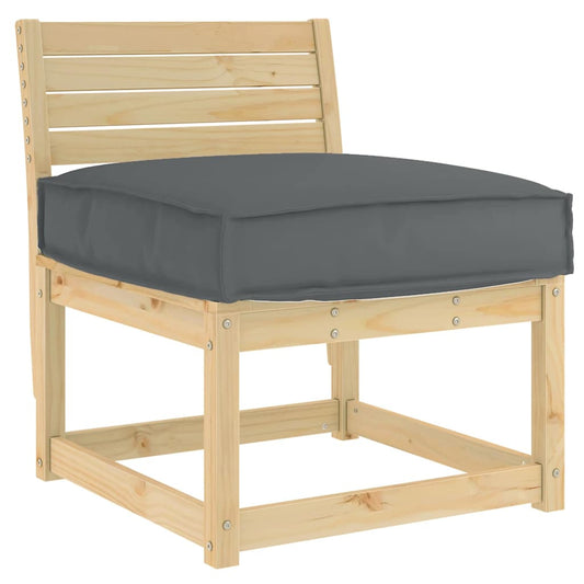 Palettenkissen für Sitzfläche Anthrazit 60 x 60 x 12 cm