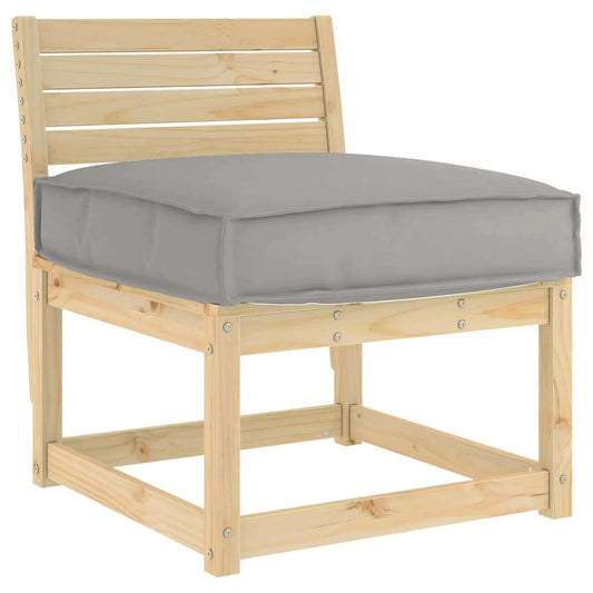 Palettenkissen für Sitzfläche Grau 60 x 60 x 12 cm Oxford Stoff