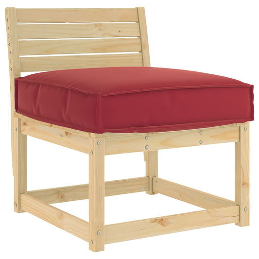 Palettenkissen für Sitzfläche Weinrot 60 x 60 x 12 cm