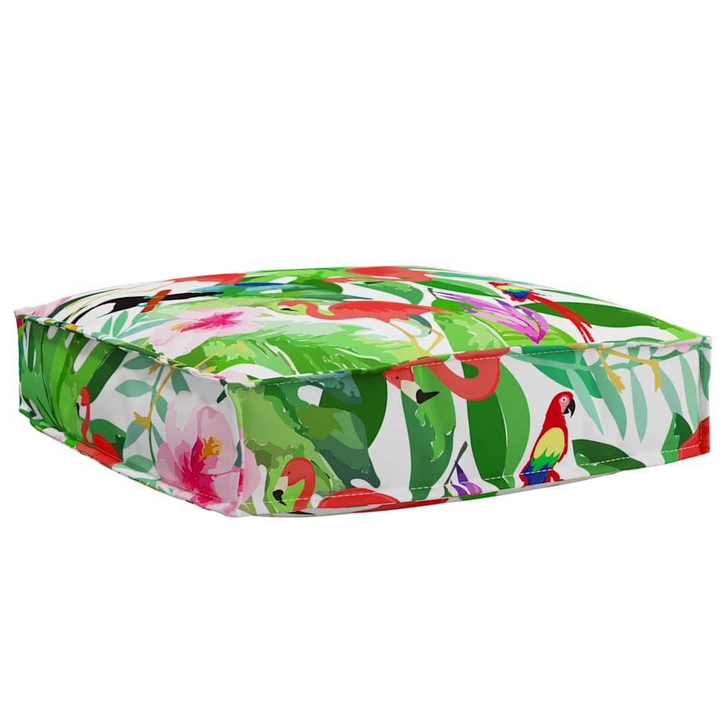 Palettenkissen für Sitzfläche Floral Mehrfarbig 60 x 60 x 12 cm