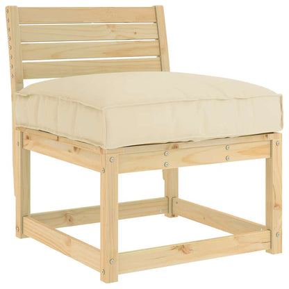 Palettenkissen für Sitzfläche Beige 70 x 70 x 12 cm