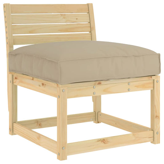 Palettenkissen für Sitzfläche Taupe 70 x 70 x 12 cm