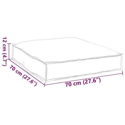 Palettenkissen für Sitzfläche Taupe 70 x 70 x 12 cm