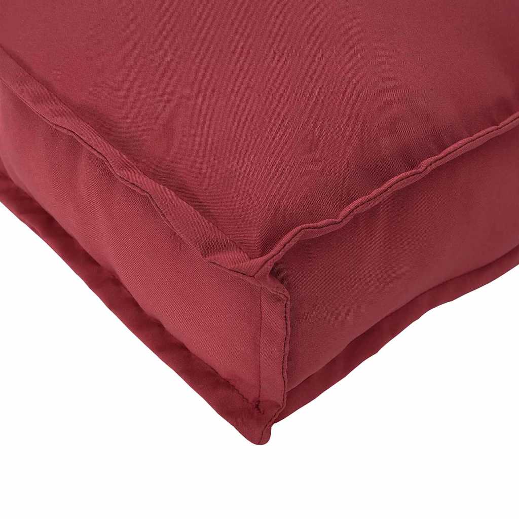 Palettenkissen für Sitzfläche Weinrot 70 x 70 x 12 cm