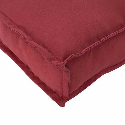 Palettenkissen für Sitzfläche Weinrot 70 x 70 x 12 cm