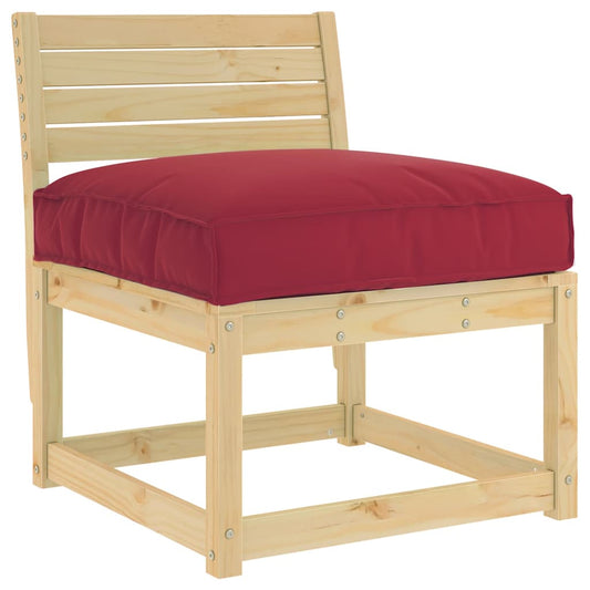 Palettenkissen für Sitzfläche Weinrot 70 x 70 x 12 cm