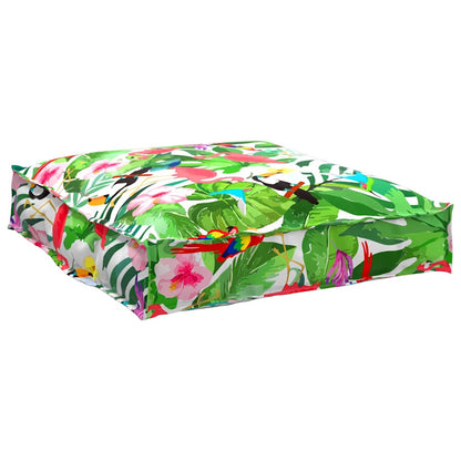 Palettenkissen für Sitzfläche Floral Mehrfarbig 70 x 70 x 12 cm
