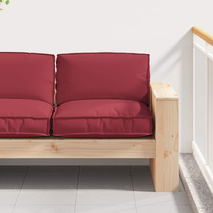 Palettenkissen für Sitzfläche Weinrot 80 x 80 x 12 cm