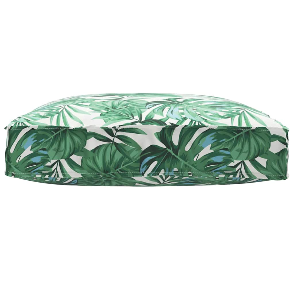 Palettkissen für geeigneten Sitz Blattmuster 80 x 80 x 12 cm