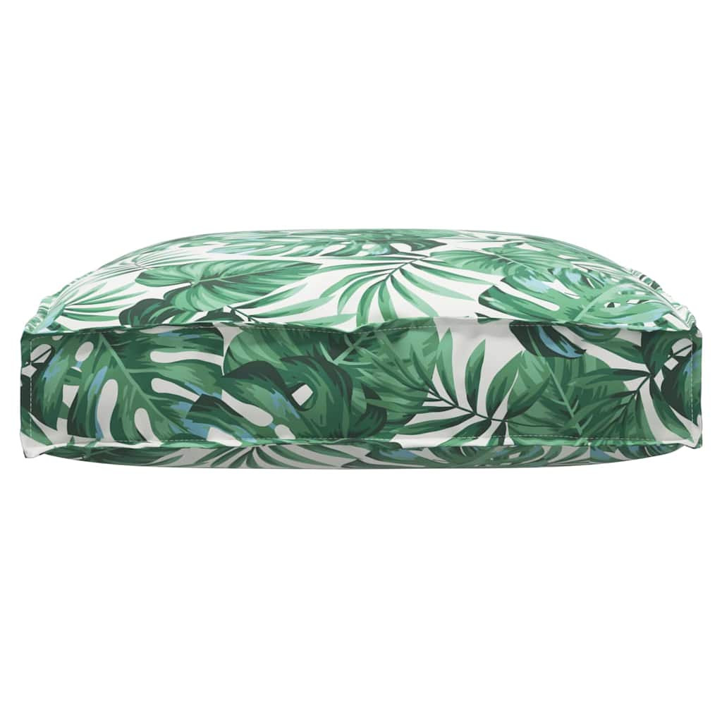 Palettkissen für geeigneten Sitz Blattmuster 80 x 80 x 12 cm