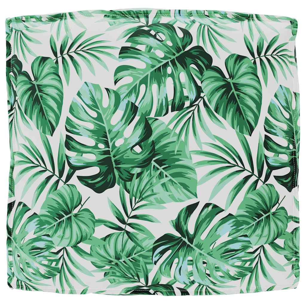 Palettkissen für geeigneten Sitz Blattmuster 80 x 80 x 12 cm