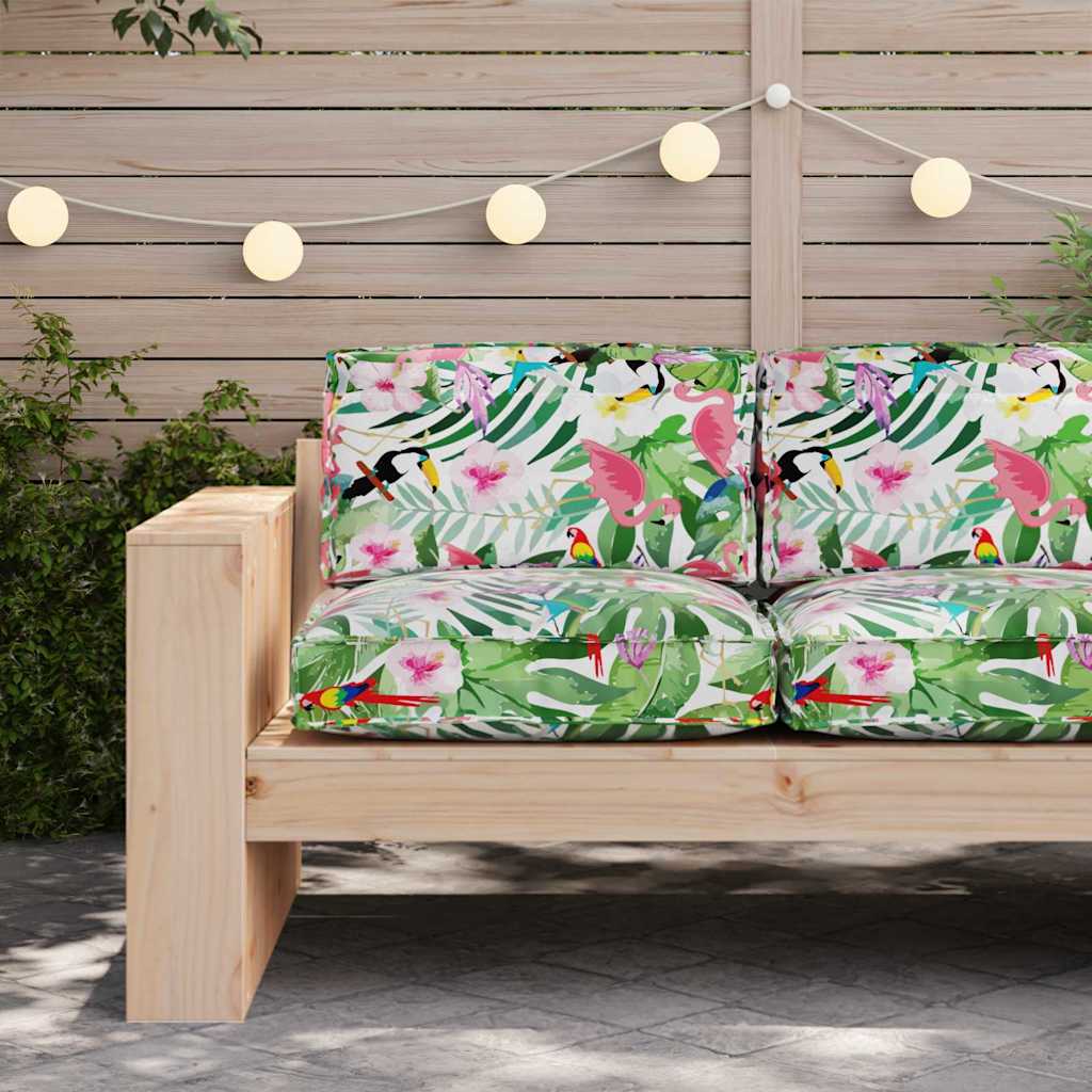 Palettenkissen für Sitzfläche Floral Mehrfarbig 80 x 80 x 12 cm