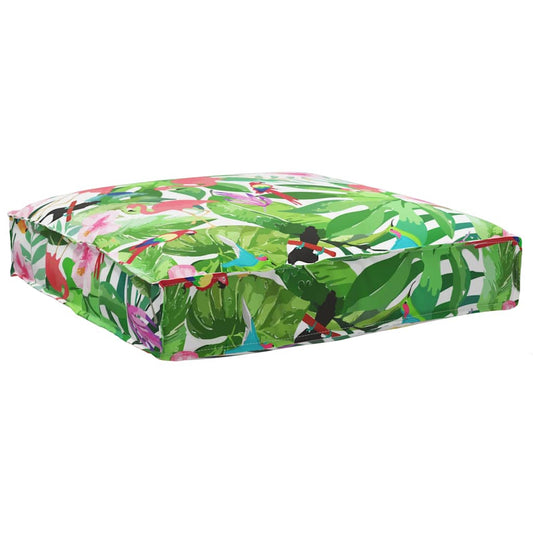 Palettenkissen für Sitzfläche Floral Mehrfarbig 80 x 80 x 12 cm