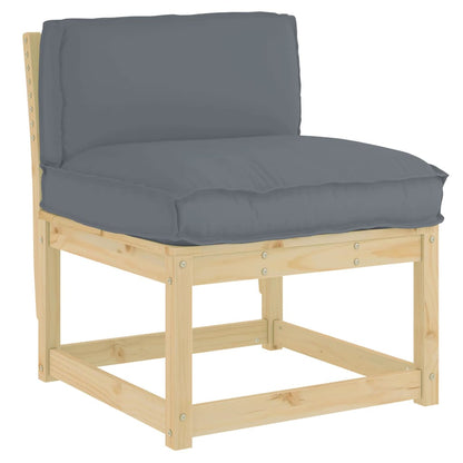 Palettenkissen für Rückenlehne Anthrazit 70 x 40 x 12 cm