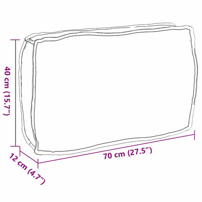 Palettenkissen für Rückenlehne Anthrazit 70 x 40 x 12 cm