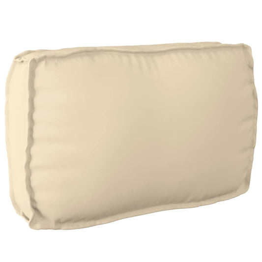 Palettenkissen für Rückenlehne mit Kissen Beige 70 x 40 x 12 cm
