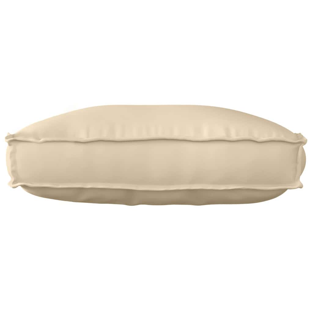 Palettenkissen für Rückenlehne mit Kissen Beige 70 x 40 x 12 cm