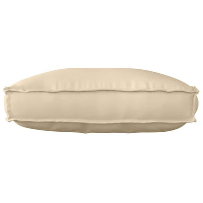 Palettenkissen für Rückenlehne mit Kissen Beige 70 x 40 x 12 cm