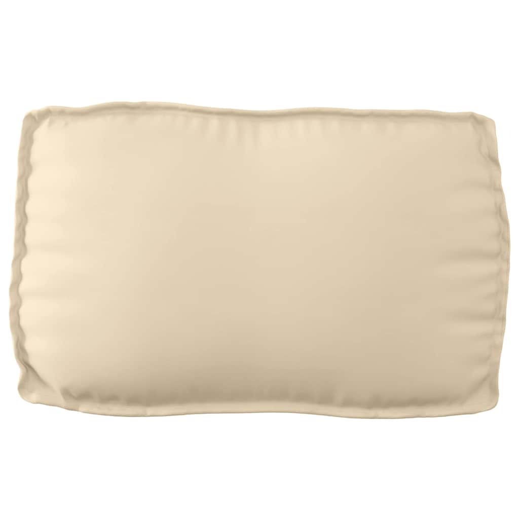 Palettenkissen für Rückenlehne mit Kissen Beige 70 x 40 x 12 cm