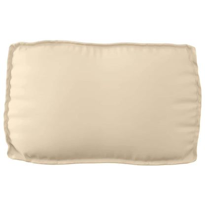 Palettenkissen für Rückenlehne mit Kissen Beige 70 x 40 x 12 cm