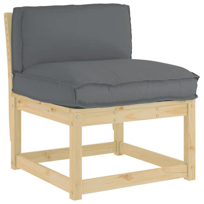 Palettenkissen für Rückenlehne Anthrazit 80 x 40 x 12 cm