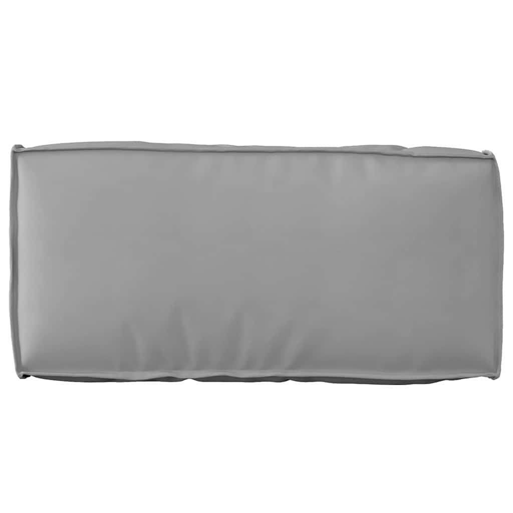 Palettenkissen für Rückenlehne mit Kissen Grau 80 x 40 x 12 cm