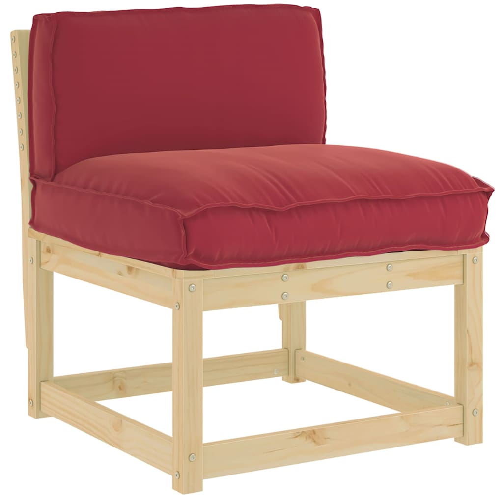 Palettenkissen für Rückenlehne Weinrot 80 x 40 x 12 cm