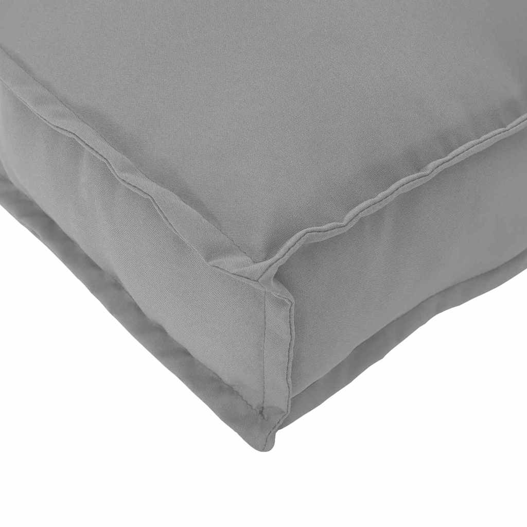 Palettenkissen für Rückenlehne mit Kissen Grau 120 x 40 x 12 cm