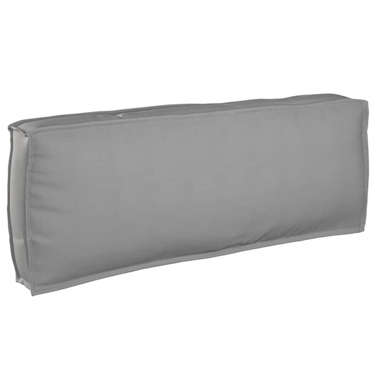 Palettenkissen für Rückenlehne mit Kissen Grau 120 x 40 x 12 cm