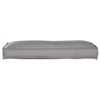 Palettenkissen für Rückenlehne mit Kissen Grau 120 x 40 x 12 cm