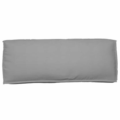 Palettenkissen für Rückenlehne mit Kissen Grau 120 x 40 x 12 cm