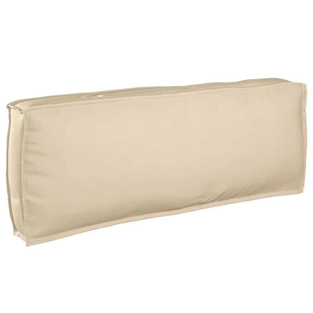 Palettenkissen für Rückenlehne Beige 120 x 40 x 12 cm