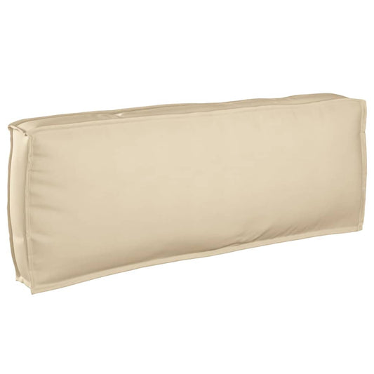 Palettenkissen für Rückenlehne Beige 120 x 40 x 12 cm