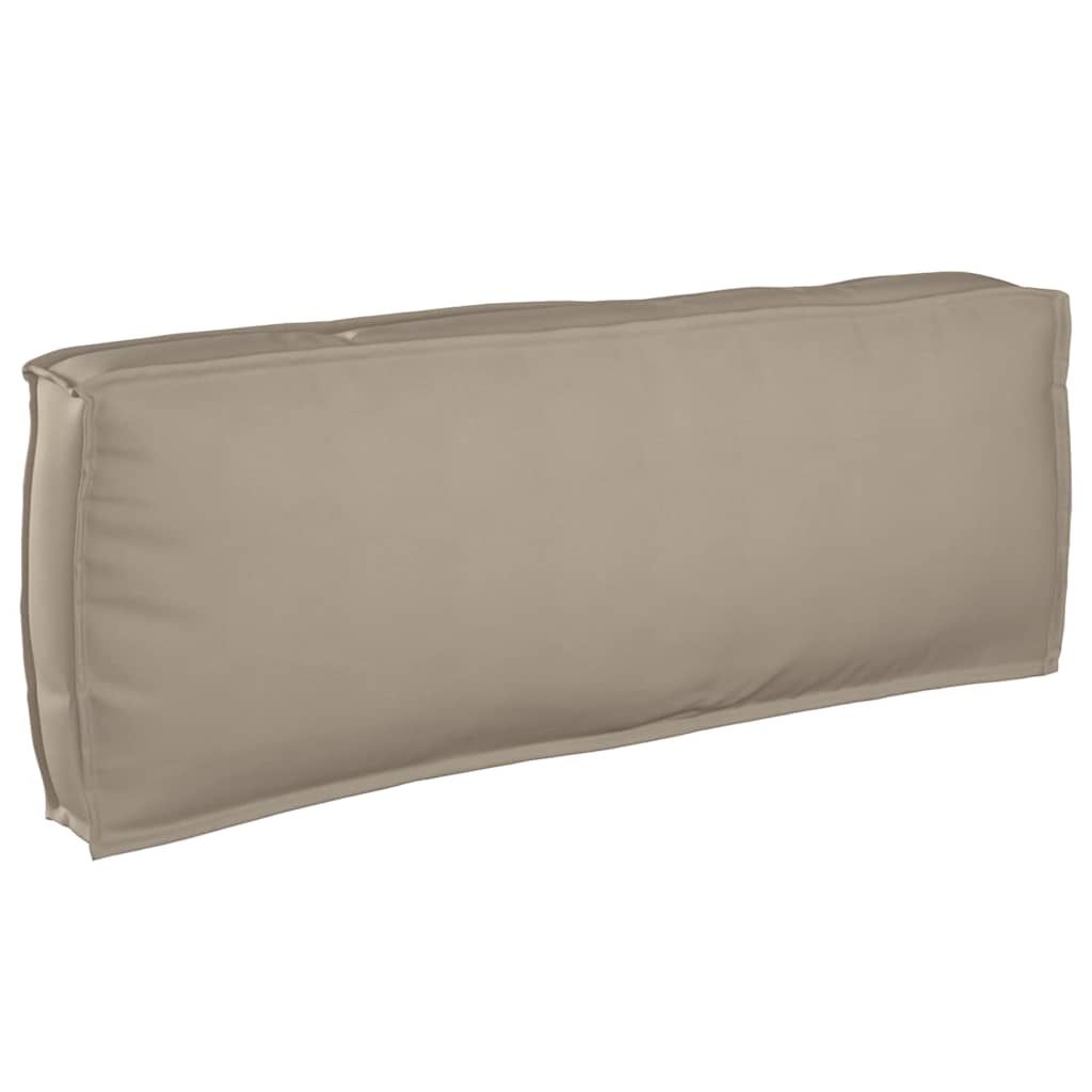 Palettenkissen für Rückenlehne Taupe 120 x 40 x 12 cm