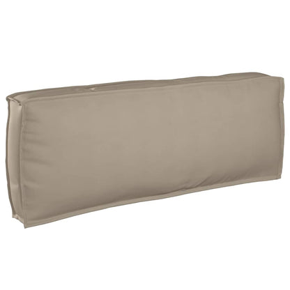 Palettenkissen für Rückenlehne Taupe 120 x 40 x 12 cm