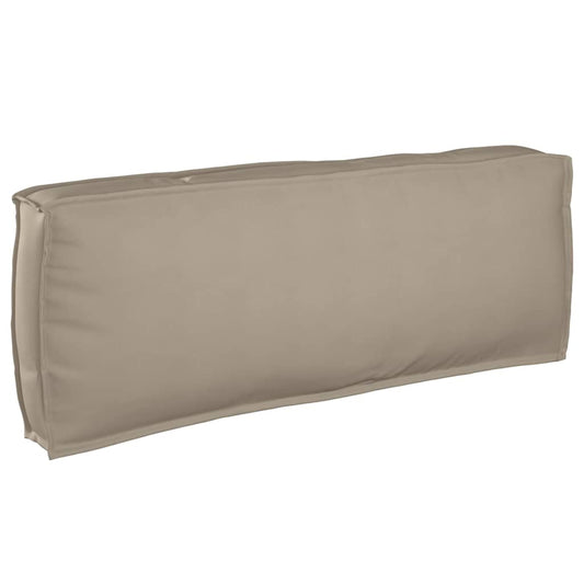 Palettenkissen für Rückenlehne Taupe 120 x 40 x 12 cm