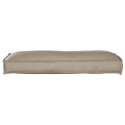 Palettenkissen für Rückenlehne Taupe 120 x 40 x 12 cm