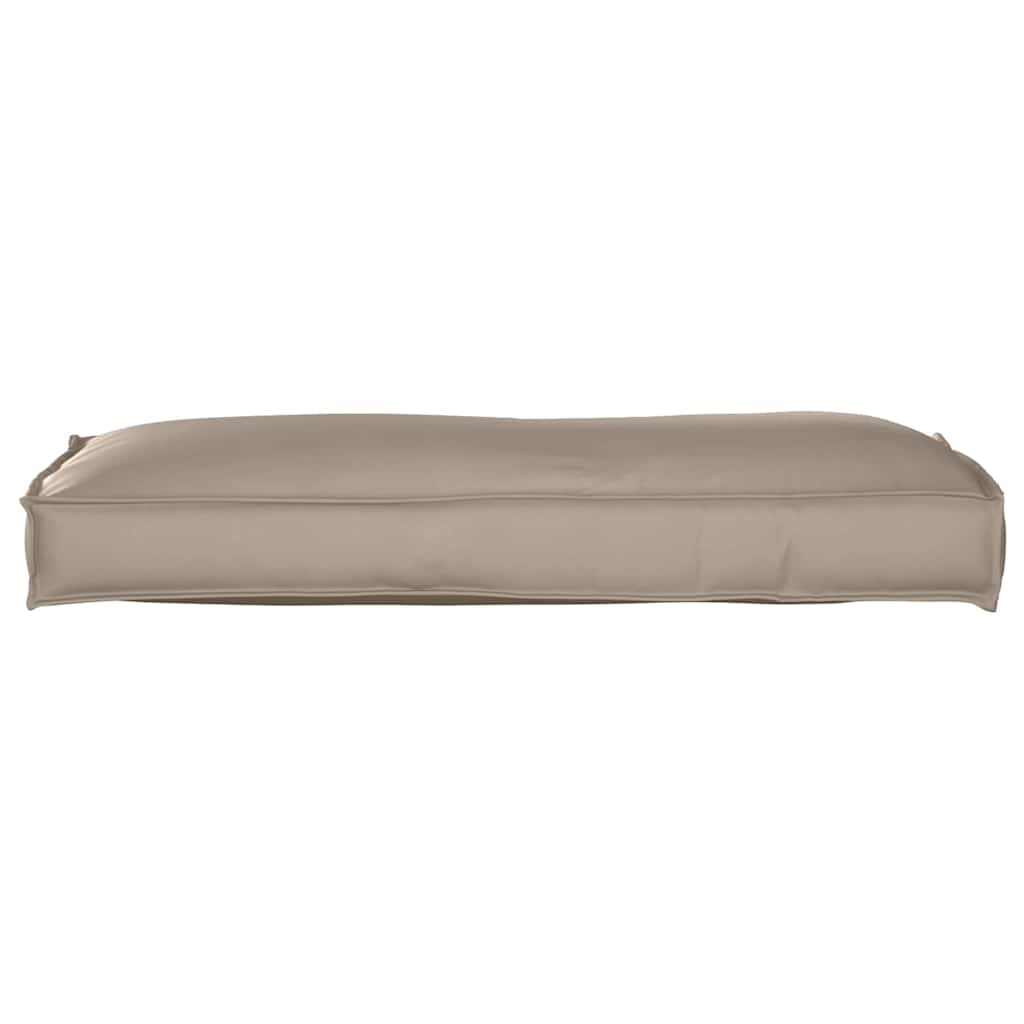 Palettenkissen für Rückenlehne Taupe 120 x 40 x 12 cm